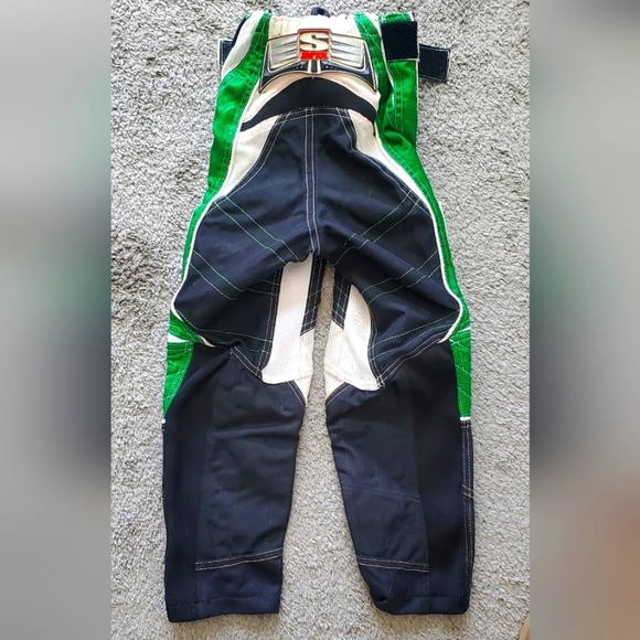 Simpson GS3 Motorcross Racing Pants Auto Pro Motorcycle Moto Green Size XS YOUTH - Picture 3 of 11